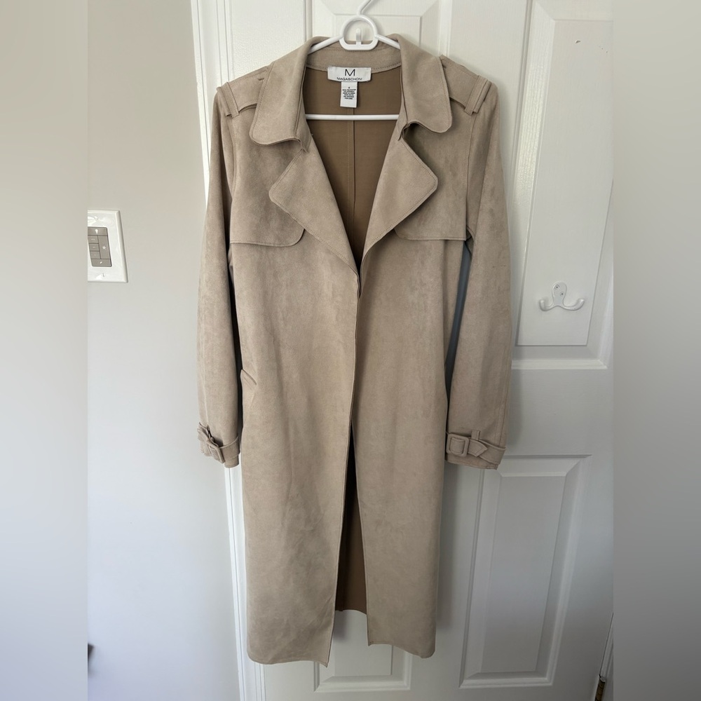 Elegant Beige Women's Trench Coat - Picture 1 of 5